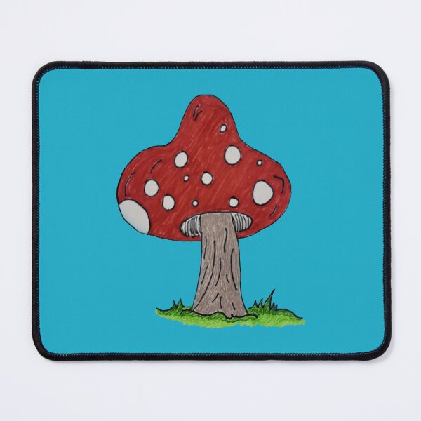Item preview, Red Mushroom Drawing designed and sold by Nina Baldwin.