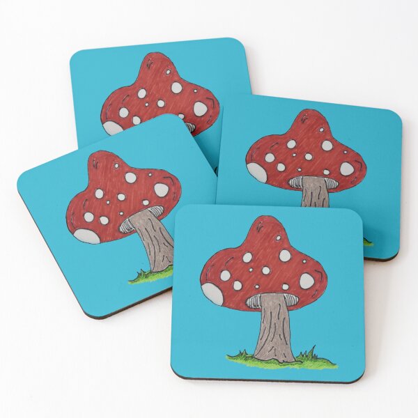 Item preview, Red Mushroom Drawing  designed and sold by Nina Baldwin.