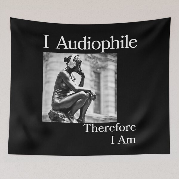 Item preview, I Audiophile Therefore I Am Thinking Woman 002 designed and sold by TWMBDesigns.