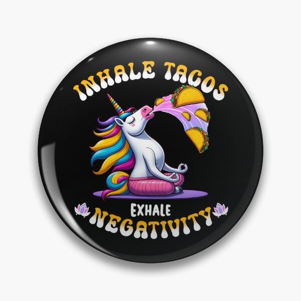 Item preview, Funny Yoga Inhale Tacos Exhale Unicorn designed and sold by Betsytiptoe.