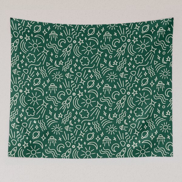 Item preview, Copy of Celestial Doodles - Forest Green designed and sold by Christine Weenk.