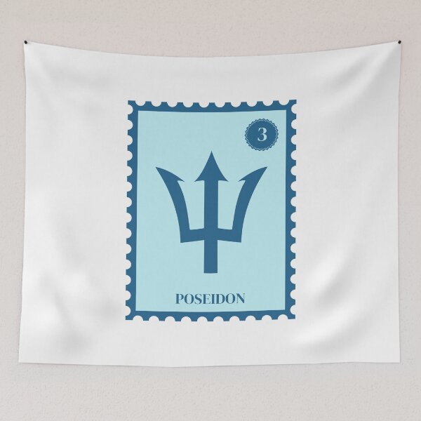 Item preview, Poseidon Camp Half-Blood Stamp | Percy Jackson designed and sold by kpospichel.