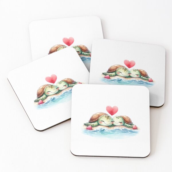 Item preview, Cute Sea Turtle  Valentine Couple 6 designed and sold by mushizaman.