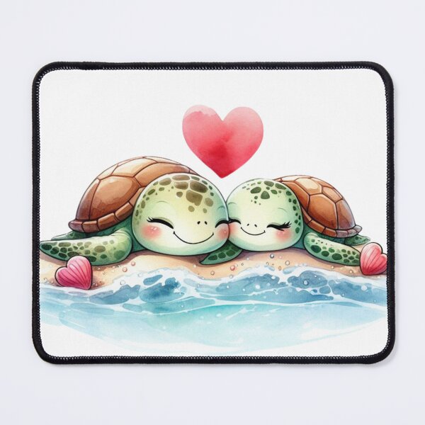 Item preview, Cute Sea Turtle  Valentine Couple 6 designed and sold by mushizaman.