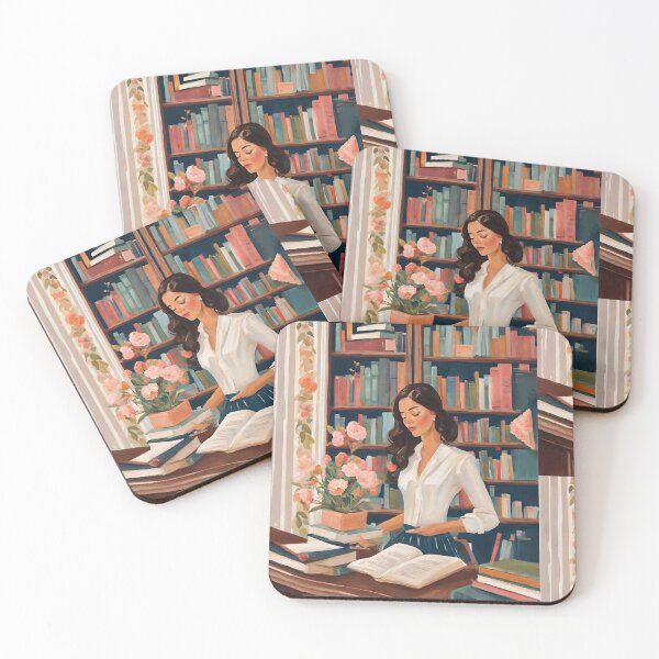 Item preview, Beautiful Floral Librarian designed and sold by echowood26.