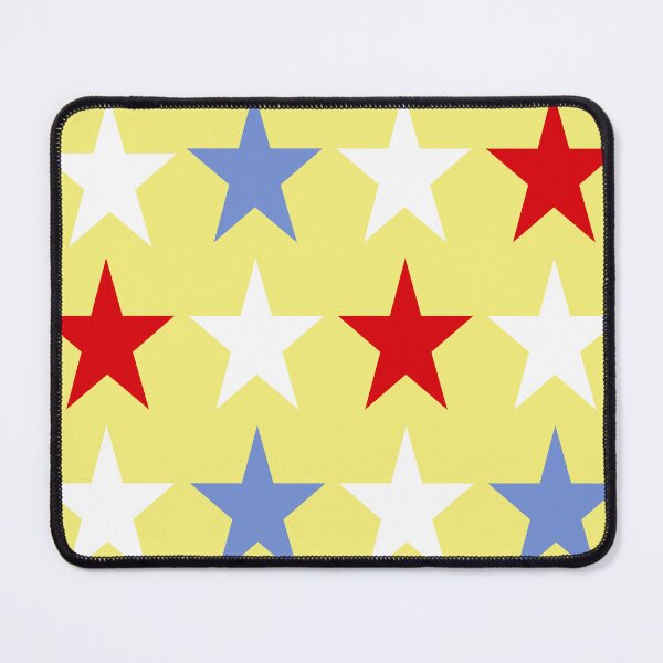 Item preview, Large Red, DANUBE BLUE, WHITE and YELLOW STARS designed and sold by RachelMacht.