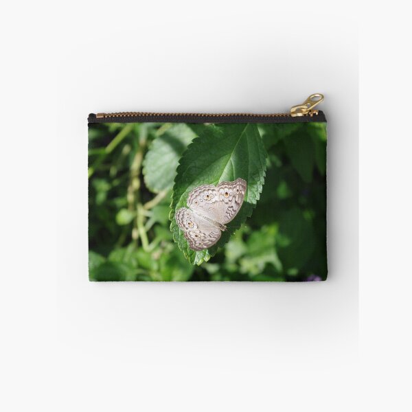 Artikelvorschau, Grauer Stiefmütterchen-Schmetterling auf Blatt entworfen und verkauft von Paula Betz.