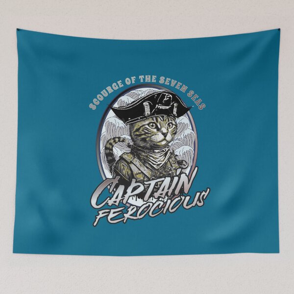 Item preview, Captain Ferocious Pirate Cat designed and sold by Emeris.