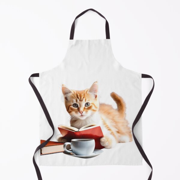 Item preview, Cat With Book Cute Cat Reading Book Red Funny Gifts For Cat Lovers Funny Gifts For Book Lovers designed and sold by MatthewViews.