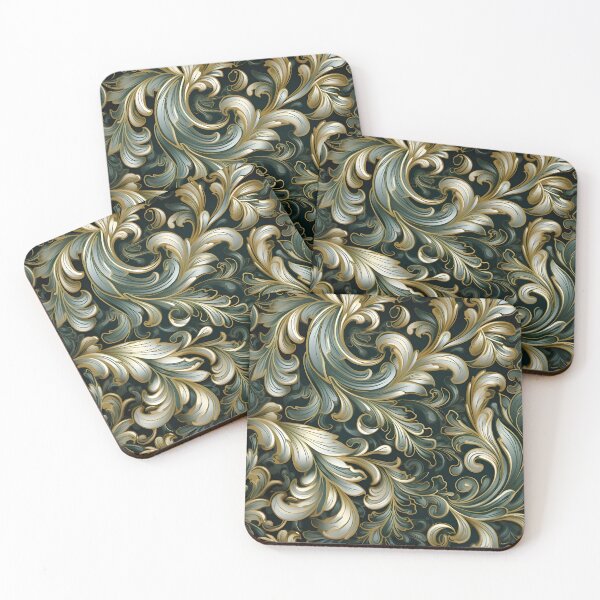 Item preview, Green Bistro abstract decorative print designed and sold by dcrc.