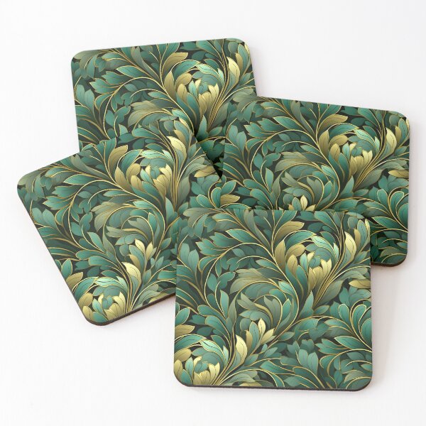Item preview, green bistro abstract decorative print designed and sold by dcrc.