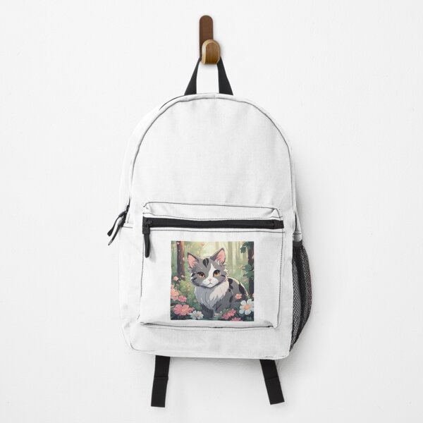 Item preview, Cute anime cat in the forest designed and sold by Lunarweave.