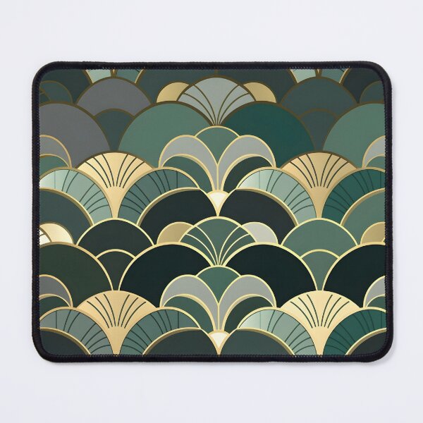 Item preview, green bistro abstract decorative print designed and sold by dcrc.