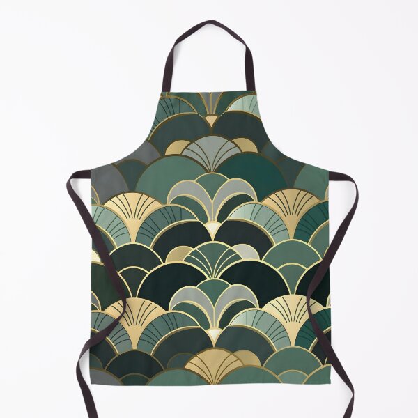 Item preview, green bistro abstract decorative print designed and sold by dcrc.