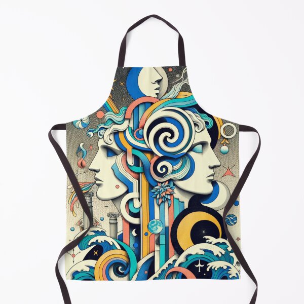 Item preview, the lovers (cancer & aquarius) designed and sold by bitbybitart.