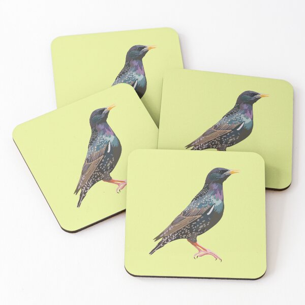 Item preview, S is for Starling ,Starling – Vibrant and Social Songbird Wildlife Illustration designed and sold by PrettylittlepastelUk.