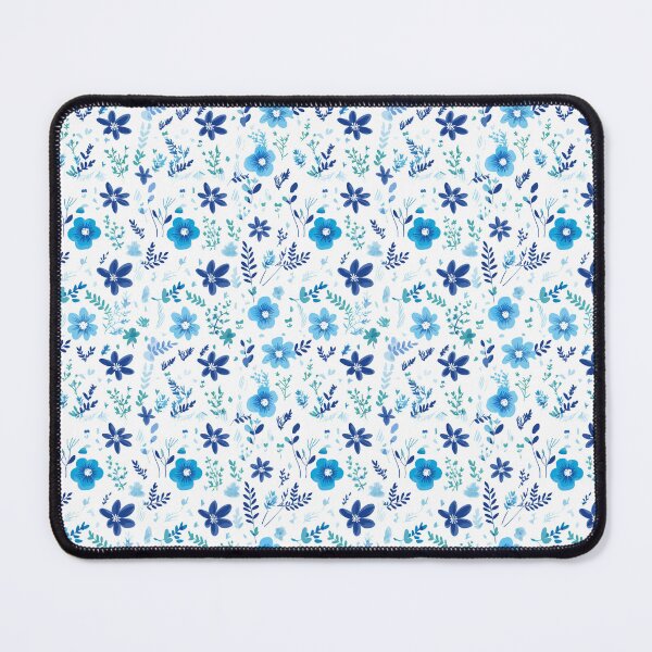 Item preview, Blue Watercolor Spring Flowers designed and sold by MobAesthetic.