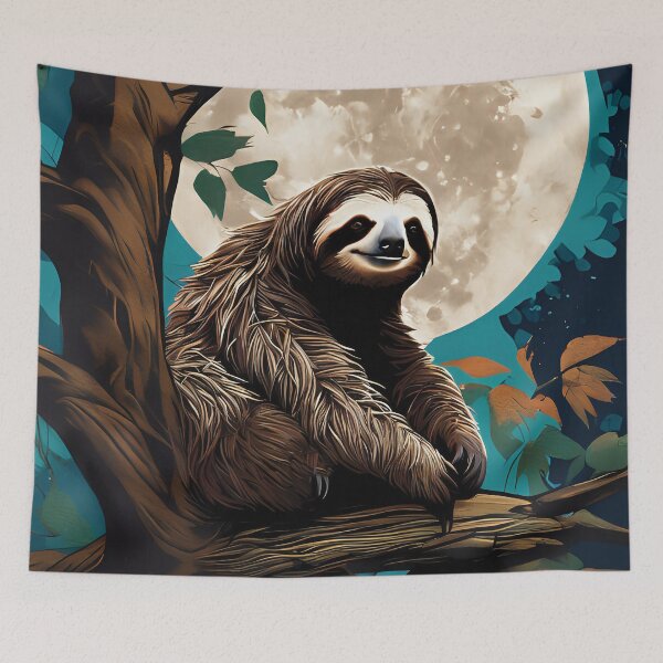 Item preview, Moonlit sloth designed and sold by NellyHorse.