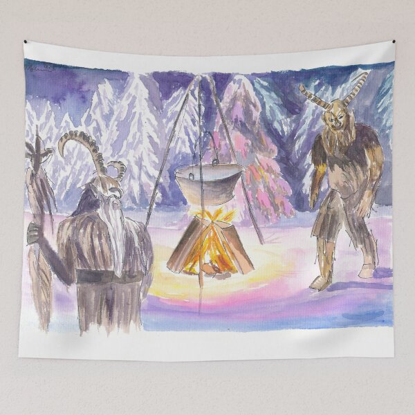 Item preview, Rauhnacht Wild Hunts and Perchts on the Nights of the Twelve Days of Christmas designed and sold by artshop77.