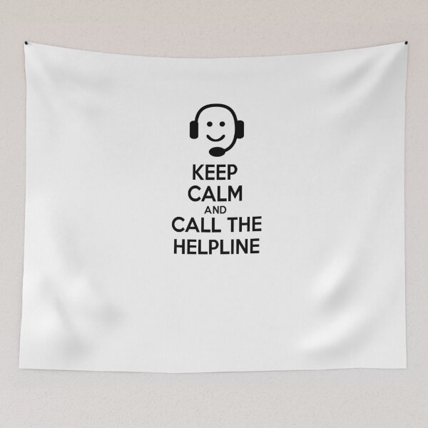 Item preview, helpline designed and sold by Vectorqueen.