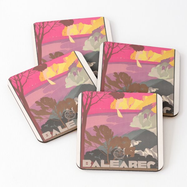Item preview, Balearic Isles: A Vintage Spanish Tourism Poster designed and sold by MobAesthetic.