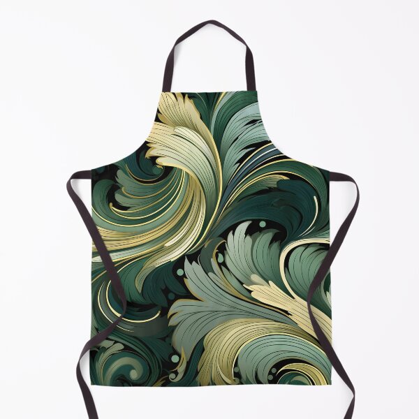 Item preview, green bistro abstract decorative print designed and sold by dcrc.