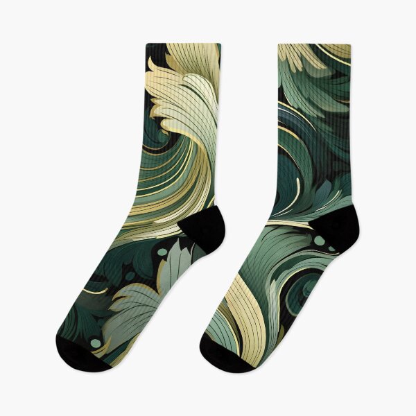 Item preview, green bistro abstract decorative print designed and sold by dcrc.