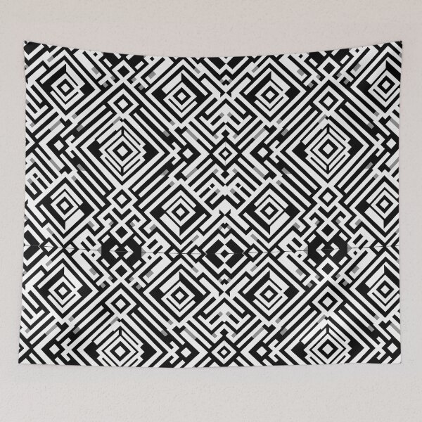 Item preview, Monochrome Maze: Geometric Illusions designed and sold by M-ormin.