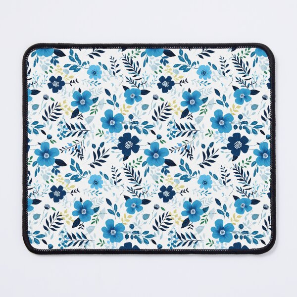 Item preview, Blue and Yellow Watercolor Spring Flowers designed and sold by MobAesthetic.