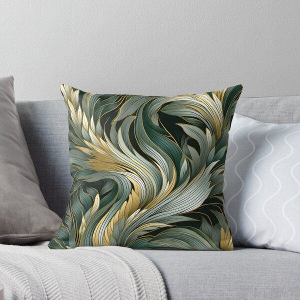 Item preview, green bistro abstract decorative print, designed and sold by dcrc.