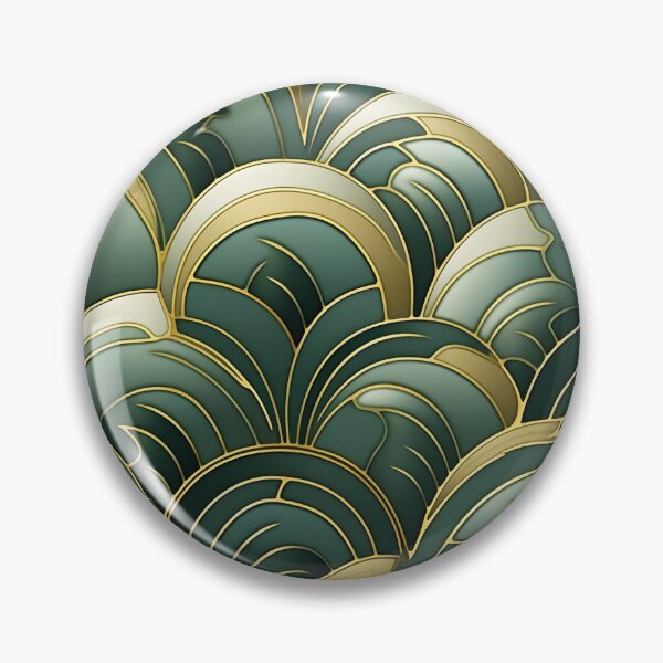 Item preview, green bistro abstract decorative print, designed and sold by dcrc.
