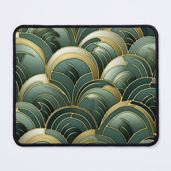 Item preview, green bistro abstract decorative print, designed and sold by dcrc.