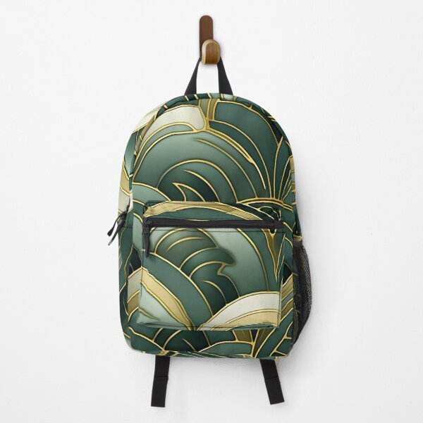 Item preview, green bistro abstract decorative print, designed and sold by dcrc.
