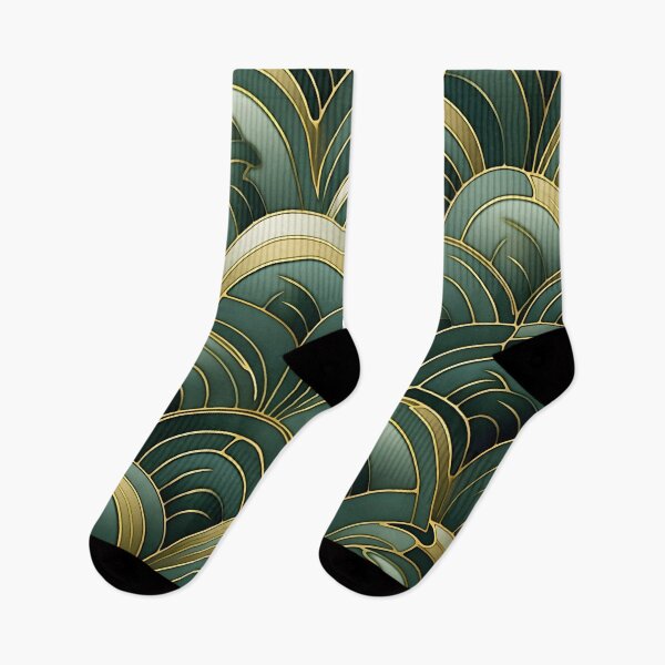 Item preview, green bistro abstract decorative print, designed and sold by dcrc.