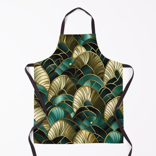 Item preview, green bistro abstract decorative print designed and sold by dcrc.