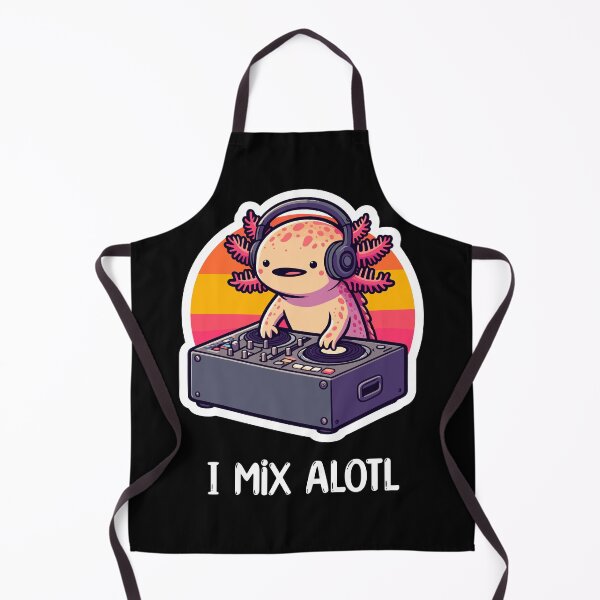 Item preview, Cute Axolotl DJ Music Pun designed and sold by DinoKate.