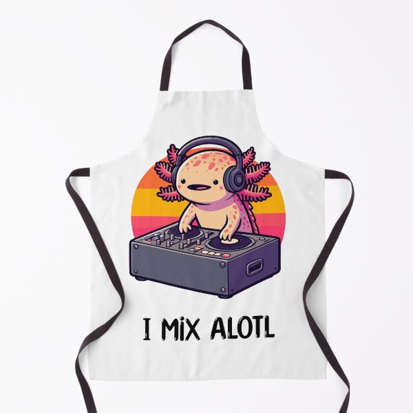 Item preview, Kawaii Axolotl DJ Music Pun designed and sold by DinoKate.