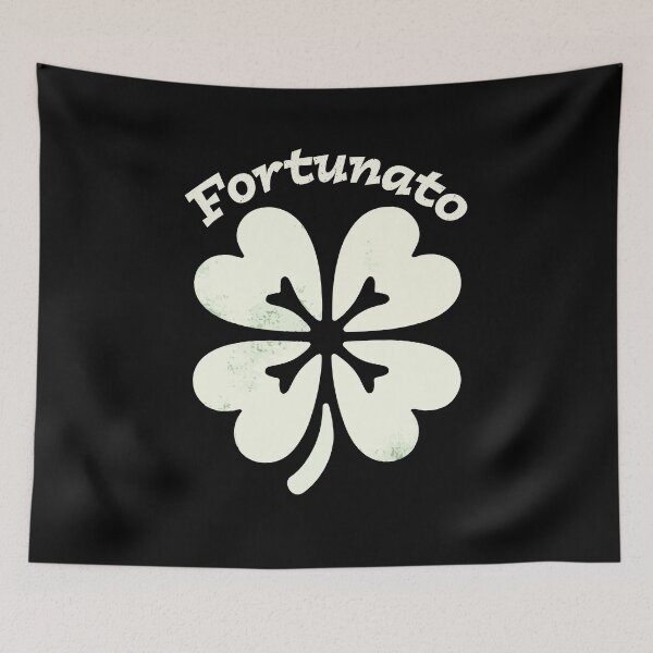 Item preview, Fortunato Clover - Distressed Four-Leaf Graphic Design designed and sold by jodotodesign.