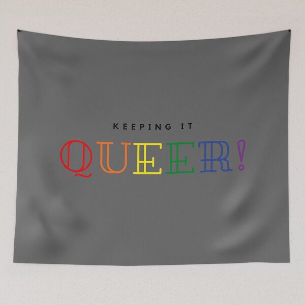 Item preview, LGBTQ T-Shirt, Keeping it Queer slogan, LGBTQ T-Shirt Unisex t-Shirt, Funny Tees designed and sold by PrideBeProud.