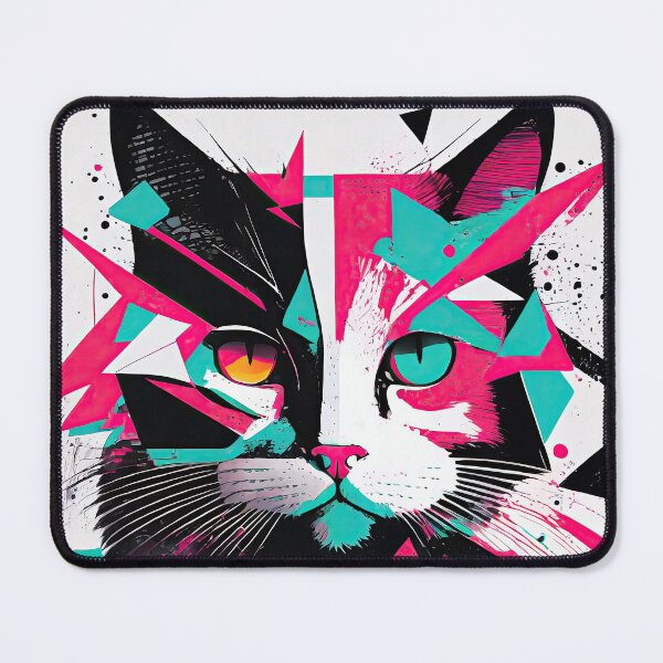 Item preview, Chromatic Feline Anarchy - Abstract Cat Explosion Design designed and sold by bsilvia.