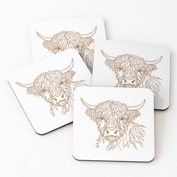 Item preview, Scottish Hairy Coo - Brown Doodle designed and sold by PickledjoArt.