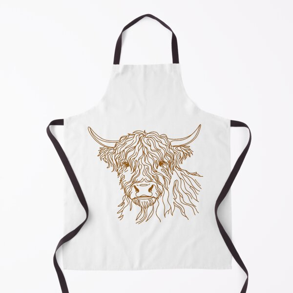 Item preview, Scottish Hairy Coo - Brown Doodle designed and sold by PickledjoArt.