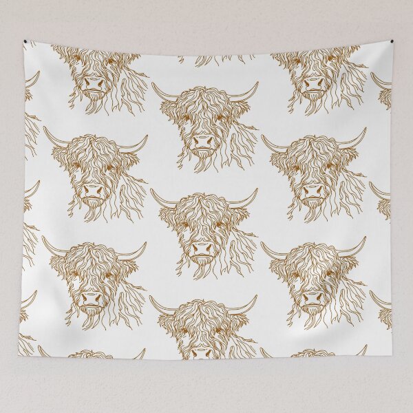 Item preview, Scottish Hairy Coo - Brown Doodle designed and sold by PickledjoArt.
