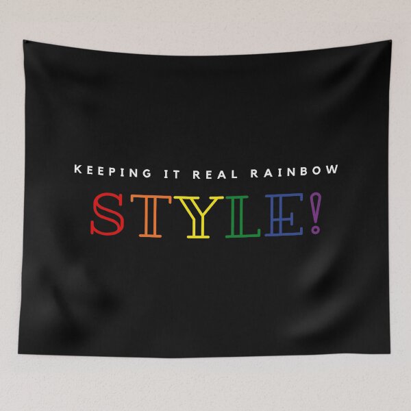 Item preview, LGBTQ T-Shirt, Keeping it Real Rainbow Style slogan, LGBTQ T-Shirt Unisex t-Shirt, Funny Tees designed and sold by PrideBeProud.