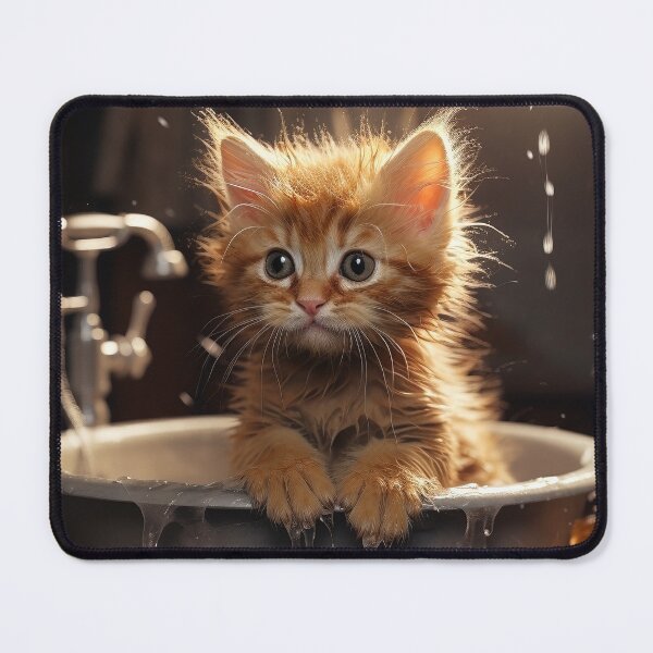 Artikelvorschau, Katze beim Baden entworfen und verkauft von Bettina  Kienitz.