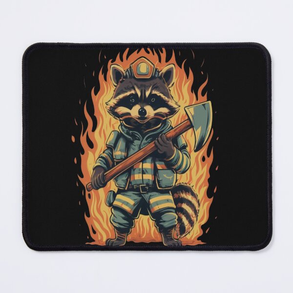 Item preview, Fireman raccoon designed and sold by SaNNty.
