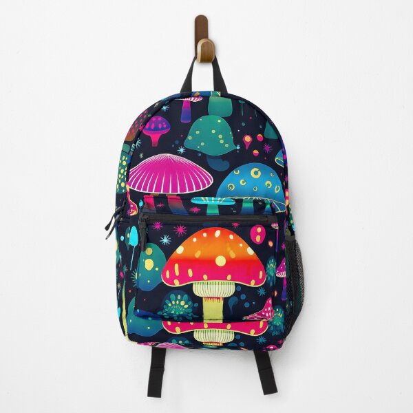 Item preview, Pattern - Neon Shrooms designed and sold by Stacey Hallock.