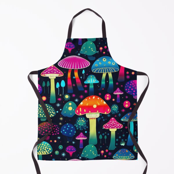 Item preview, Pattern - Neon Shrooms designed and sold by Stacey Hallock.