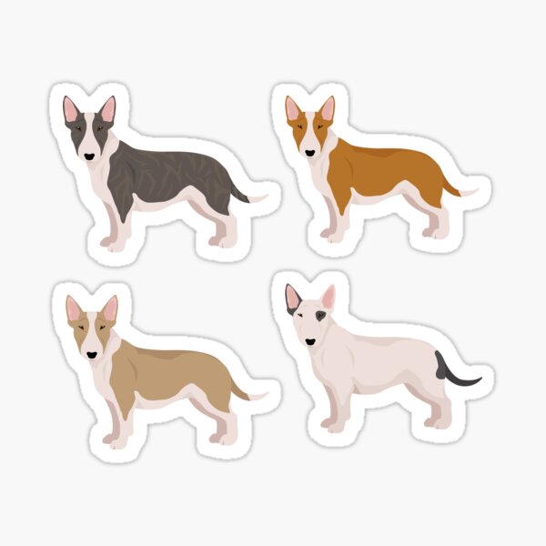 Item preview, Miniature Bull Terrier Dogs designed and sold by TheAnimalZ00.