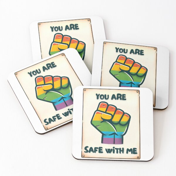 Item preview, You Are Safe With Me Pride designed and sold by MushroomHut.
